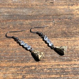 Small Leopard Jasper Earrings